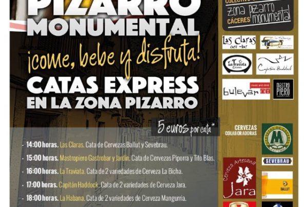 Cata cerveza express Pizarro en Cáceres